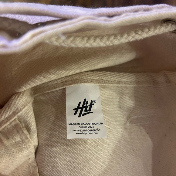 Oversized canvas tote bag unisex Compass graphic from Hit 2024 dorm college wknd - Picture 5 of 8